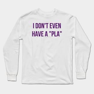 Plans Long Sleeve T-Shirt